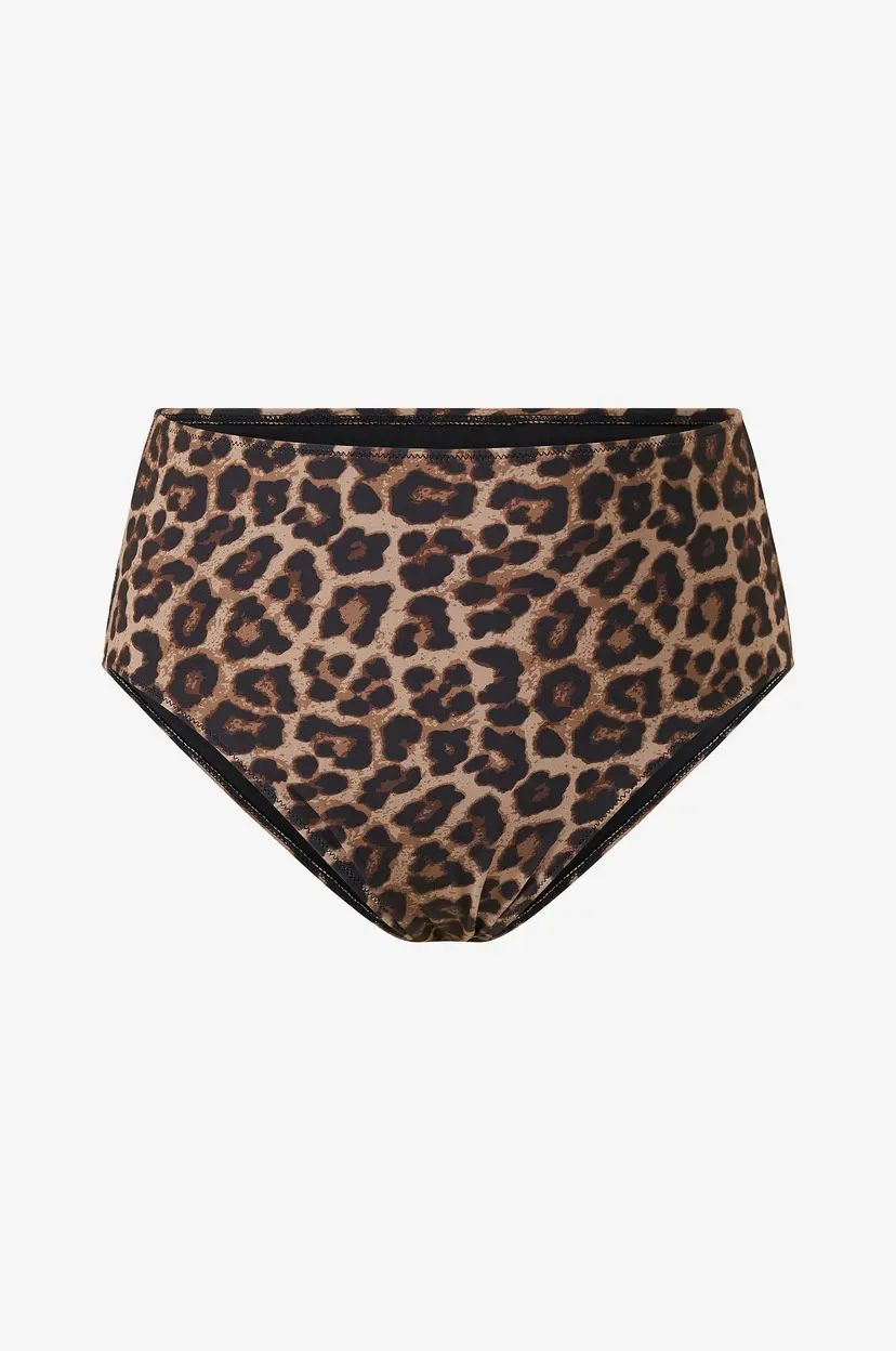 Zizzi Bikinitruser caAnne Hw Brief Aop - Brun