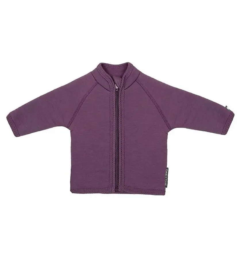 Smallstuff Smallstuff Cardigan med glidelås, merinoull, dark rose