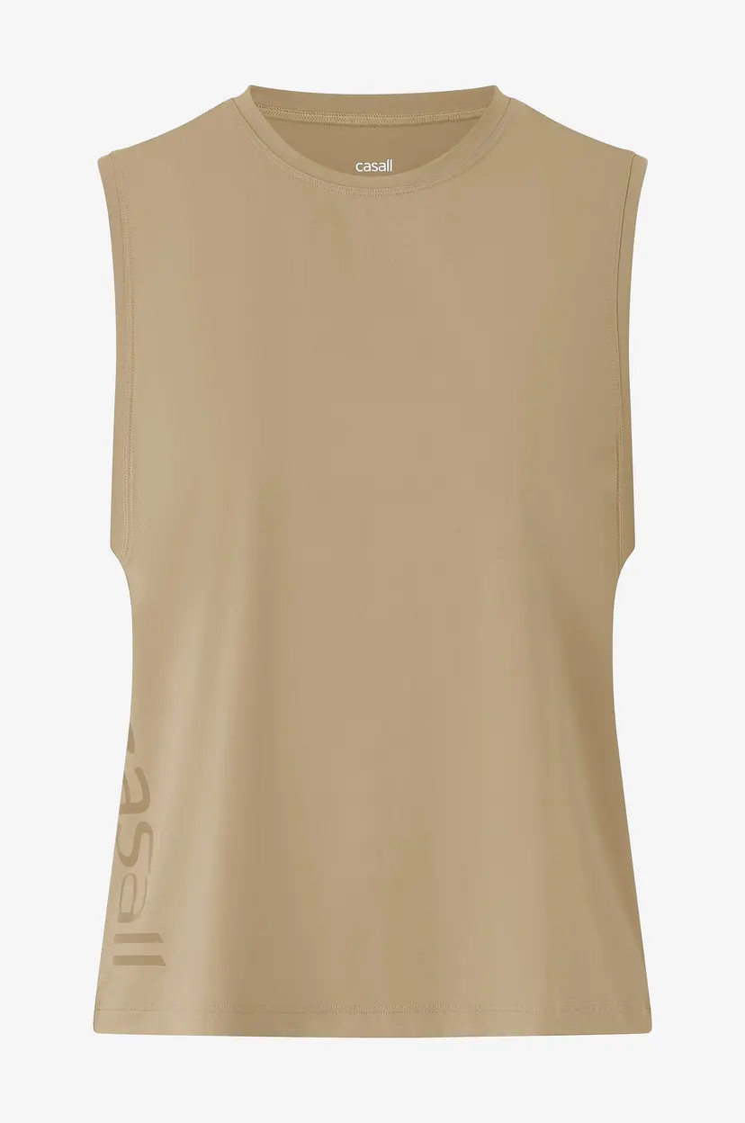 Casall Treningstopp Graphic Tank - Beige