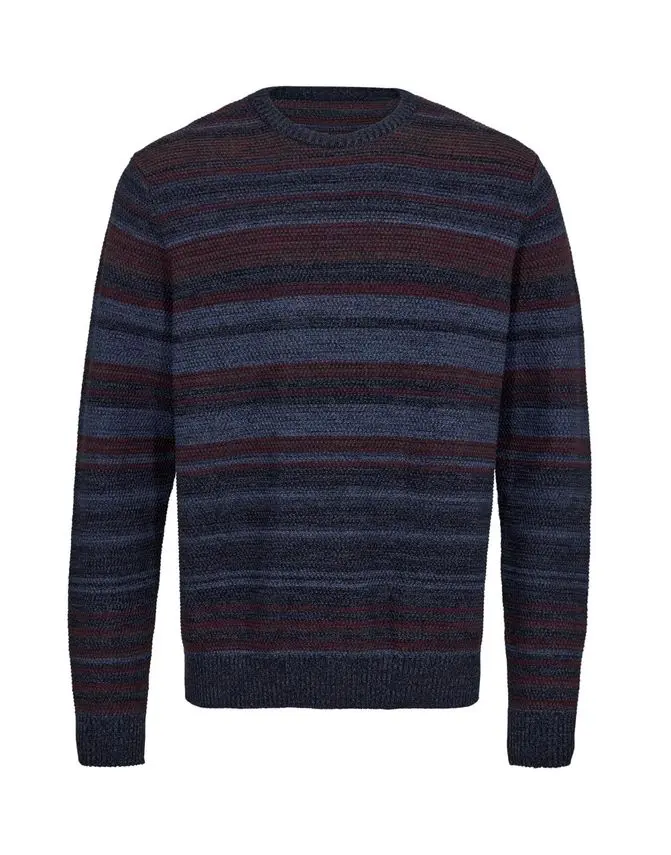 Black Blue O-neck regular fit