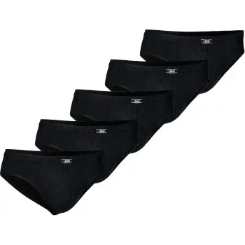 JBS of Denmark JBS 5P Organic Cotton Mini Slip Brief Svart økologisk bomull Large Herre