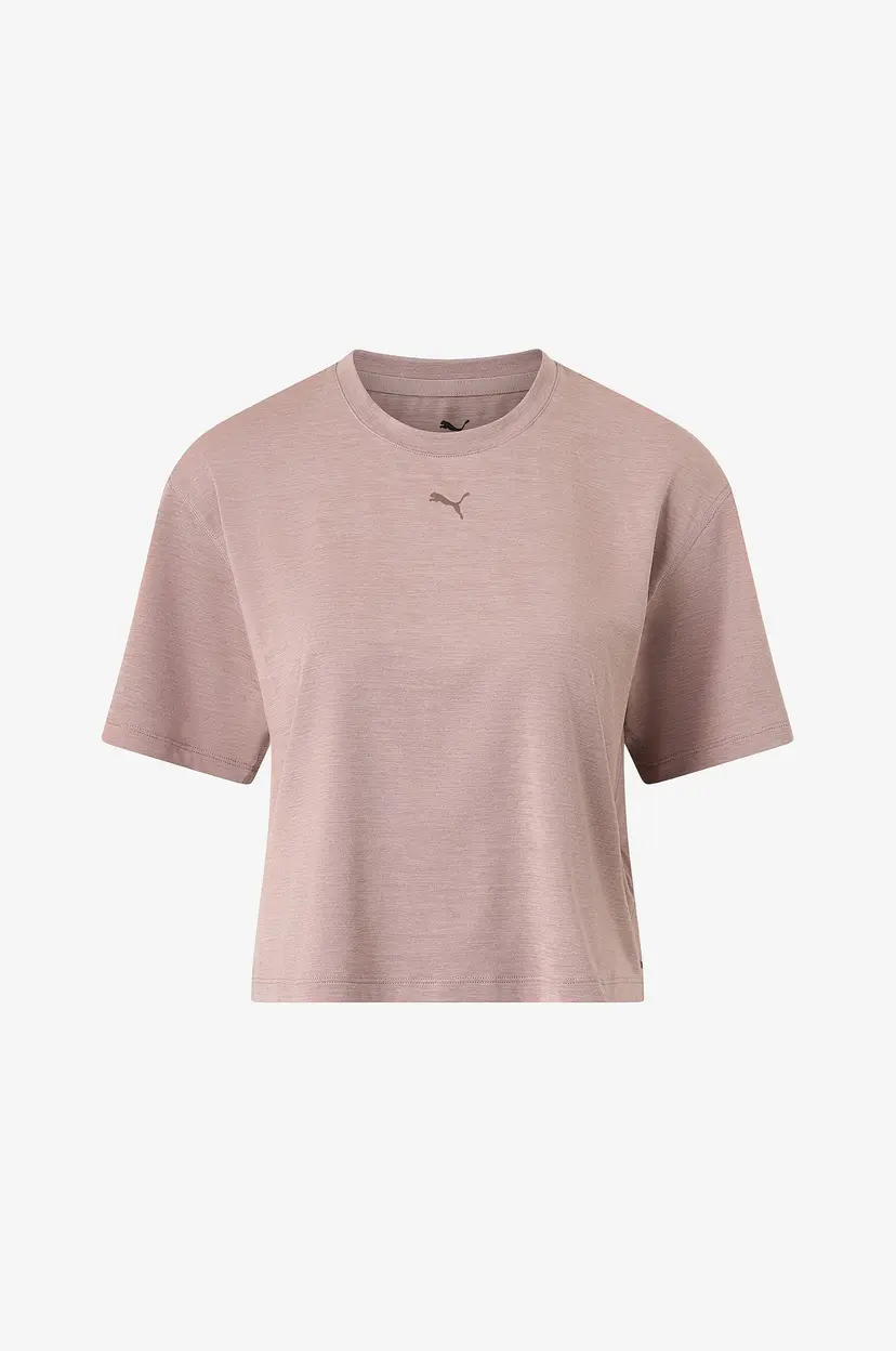 Puma Treningstopp W Cloudspun Relaxed Tee - Beige