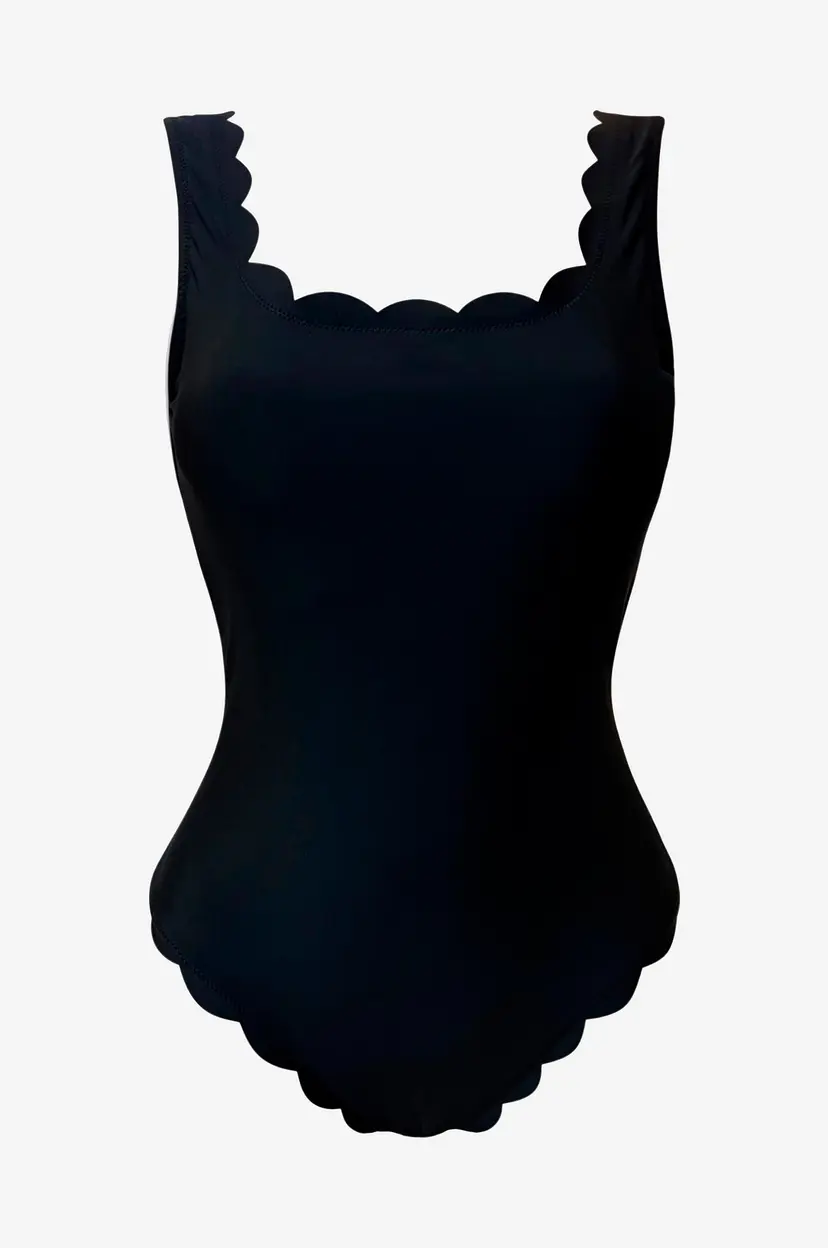 KAANDA Beach life Badedrakt New Venus Scallop Tank Onepiece - Svart