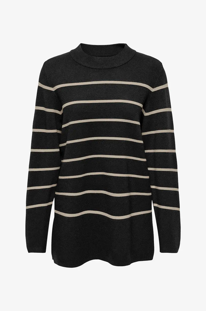 JDY Genser jdyMila Life L/S ON Long Slit Pull - Svart