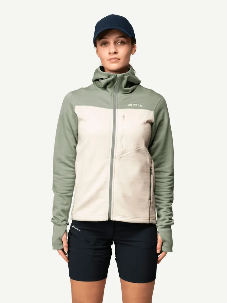 Devold Devold - Explorer Merino Hooded Jakke Dame - Large - Grønn