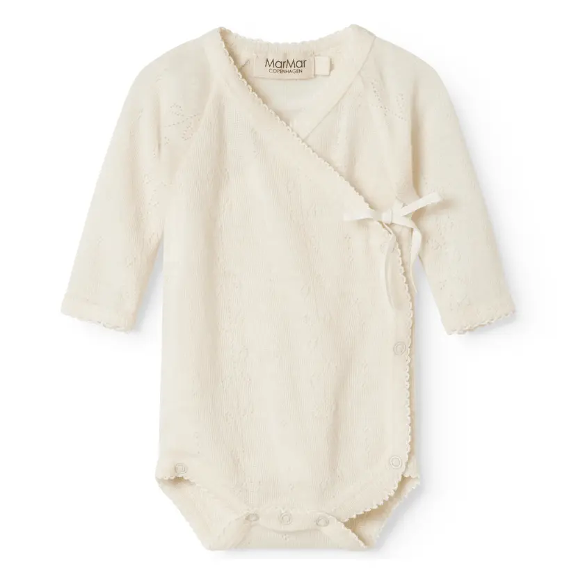 Marmar Copenhagen MarMar - Body i Ull Omslag Pointelle Belita Natural