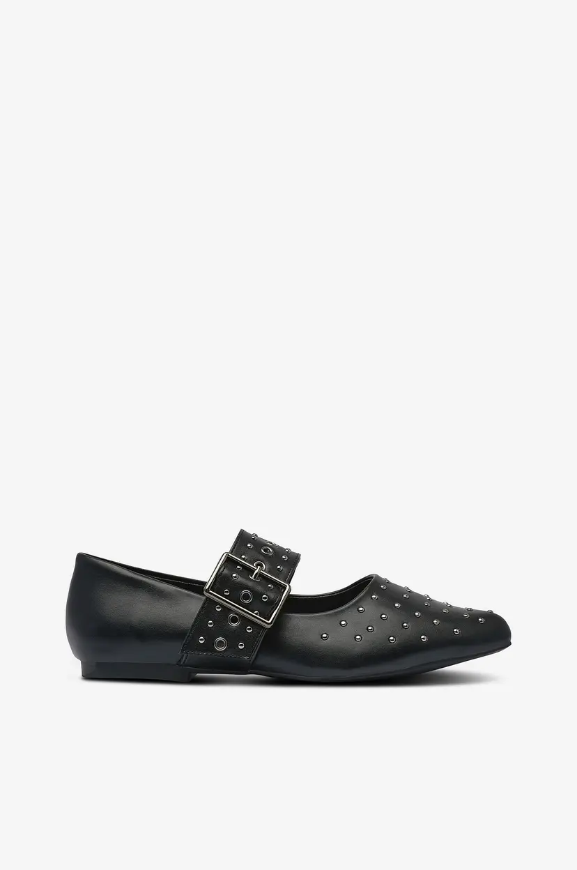 Zizzi Ballerinasko fWillow PU - Svart