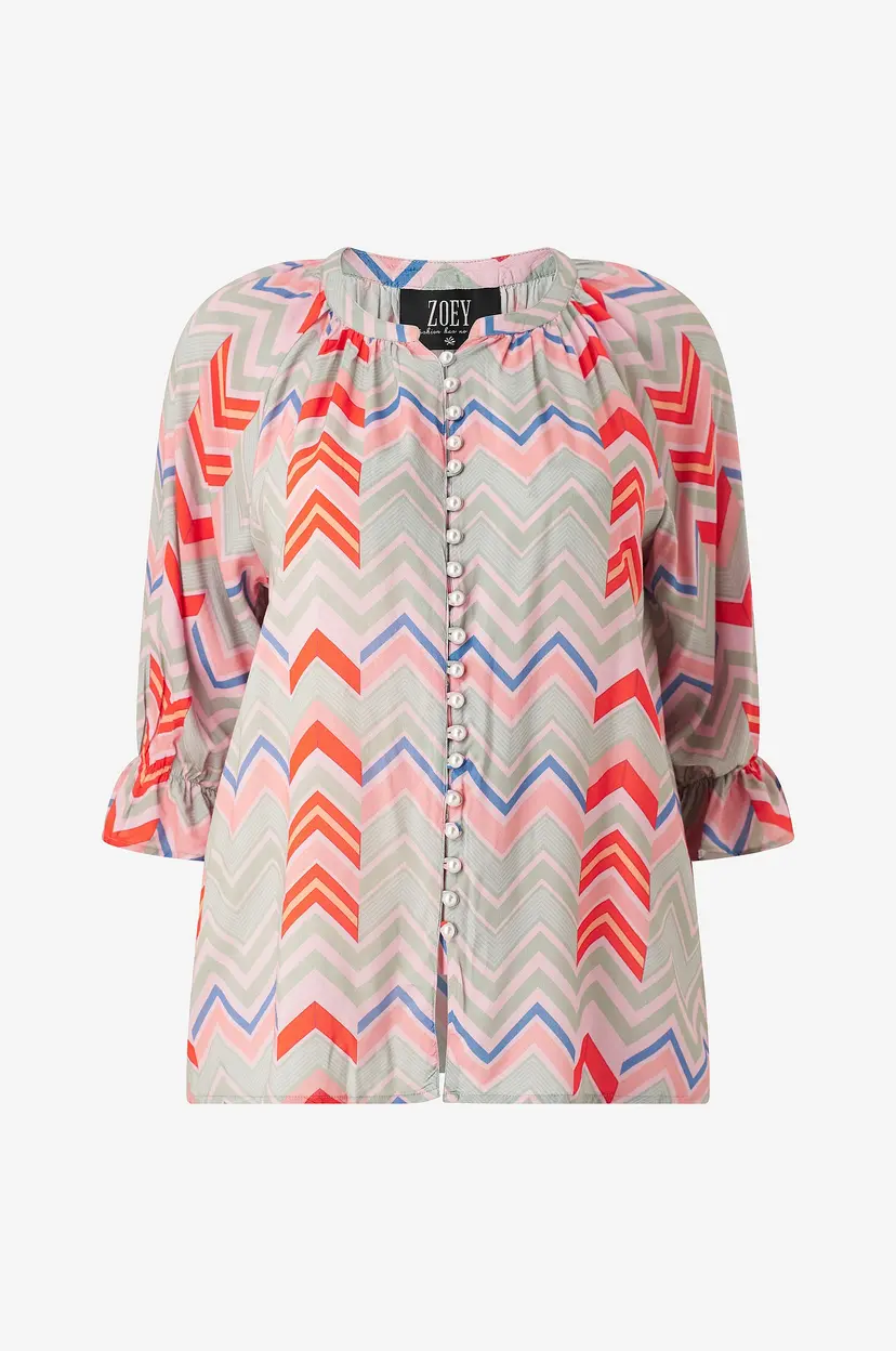 ZOEY Bluse Ada - Flerfarget
