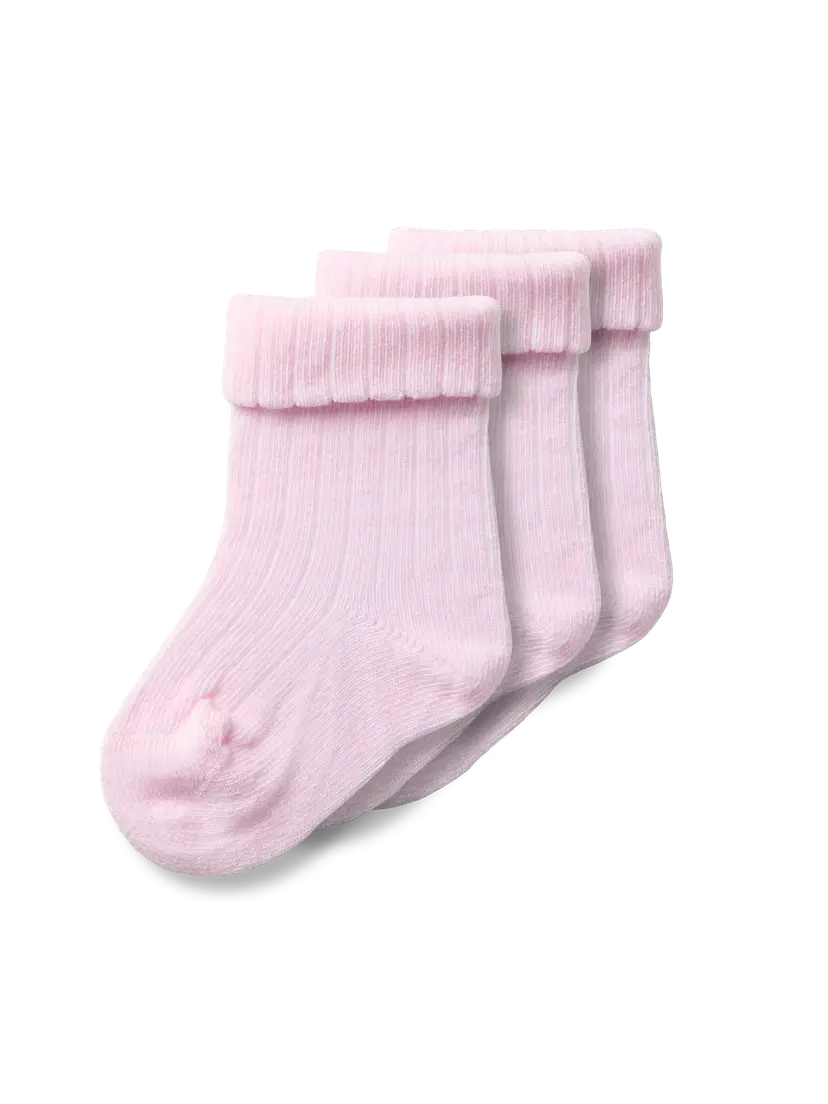 NAME IT 3pk sokker "HOBBU" Cradle Pink