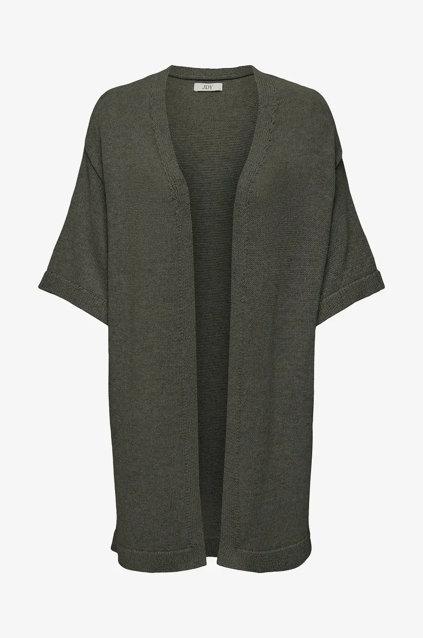 JDY Kardigan jdyShine Life L/S Open Kimono Knt - Grå