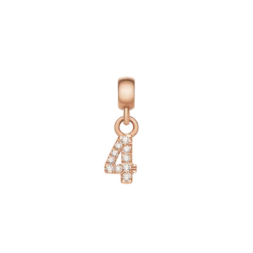 Daniel Wellington Rose Gold Charm Crystal Number | DW