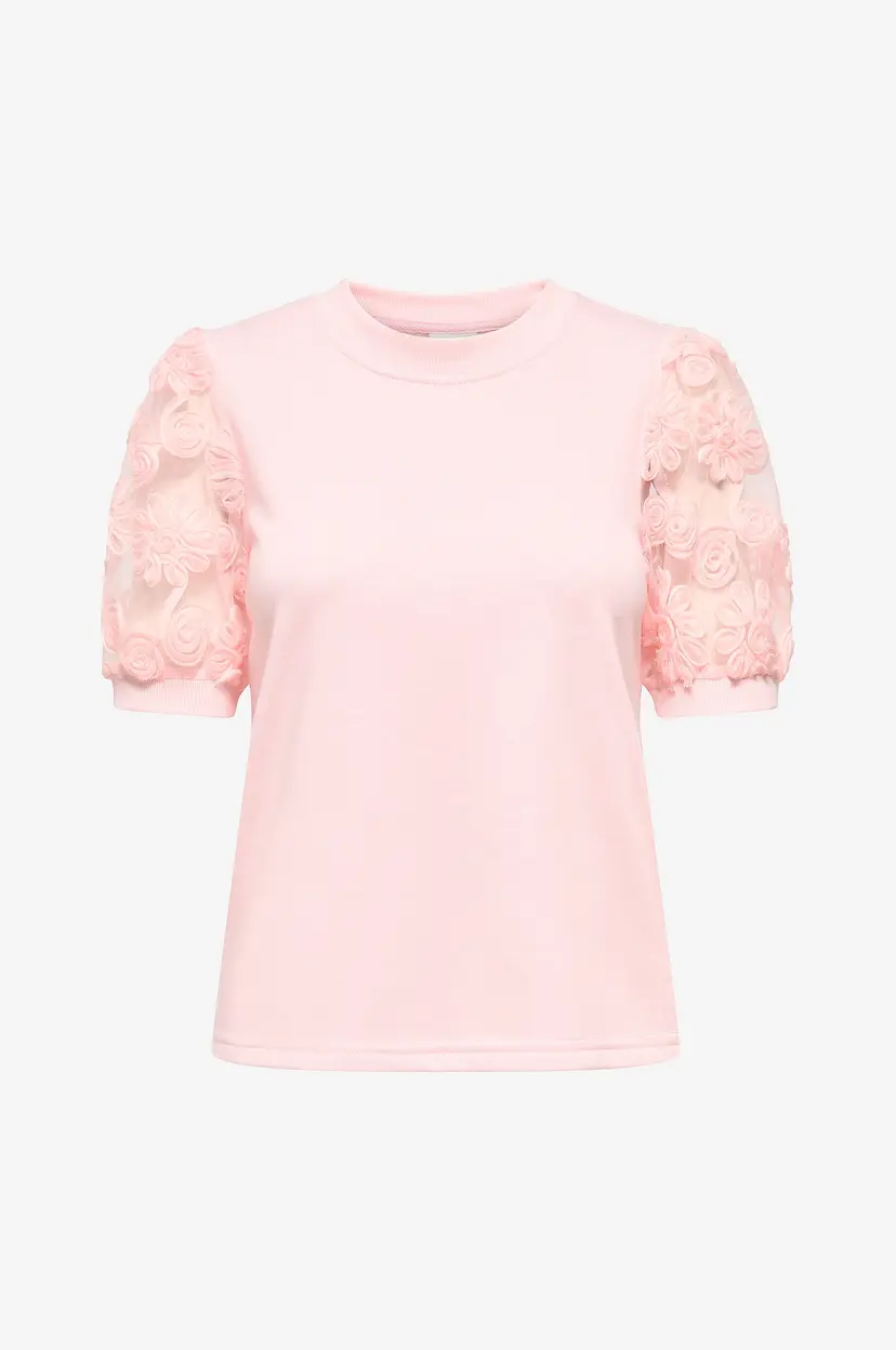 JDY Topp jdyFairview Life S/S Sweat Jrs - Rosa
