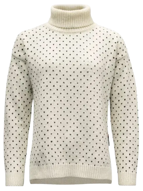 Devold Devold Sørisen Wool High Neck Woman Off White/Ink
