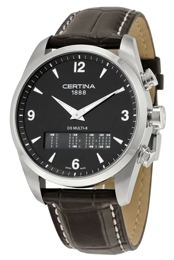Certina Certina Herreklokke C020.419.16.057.00 DS Multi-8 Sort/Lær Ø42 mm