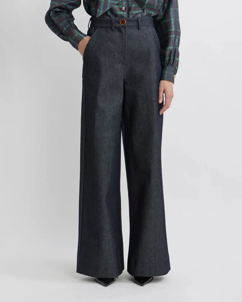 Manoush Manoush Claudi Jean Blue Wide leg jeans
