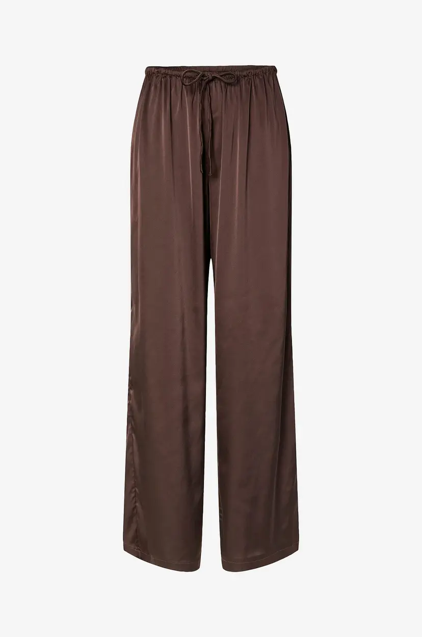 Pieces Bukser pcNanina MW Straight Pants Wvn D2d/ - Brun