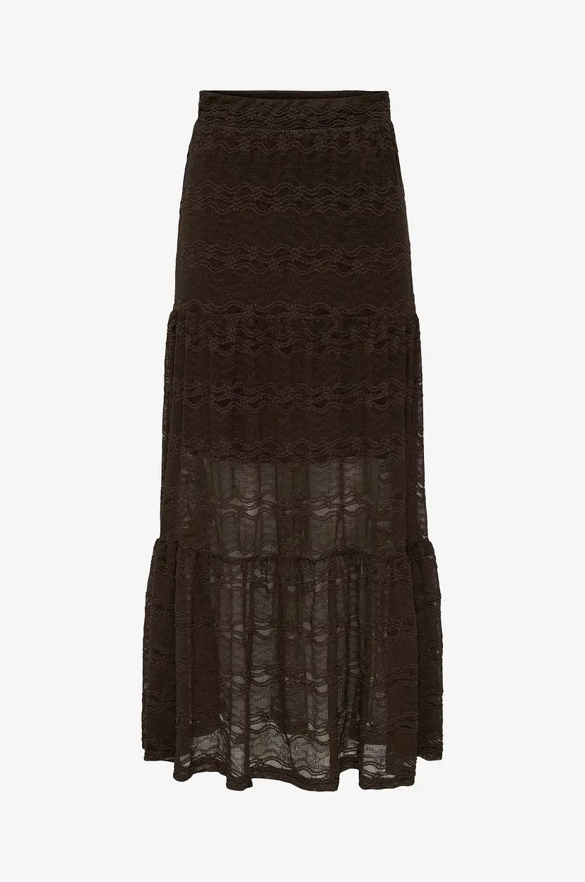 ONLY Maxi skjørt onlLuna Long Skirt Jrs - Brun