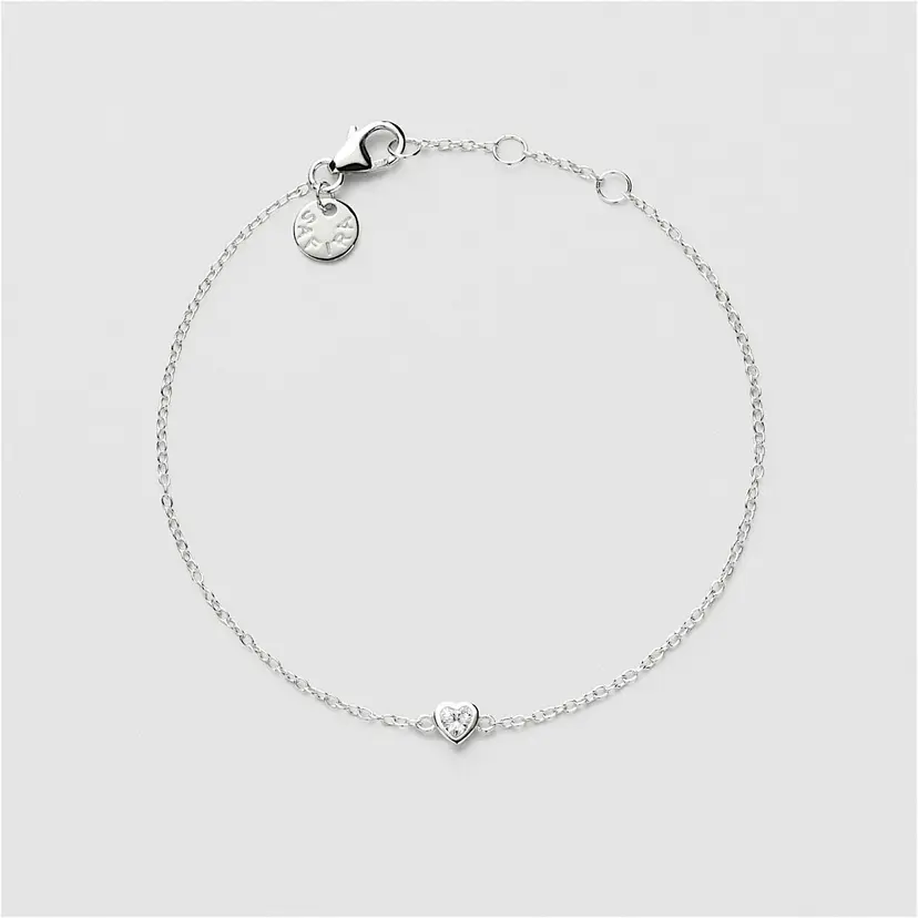 Bezel Heart Armbånd