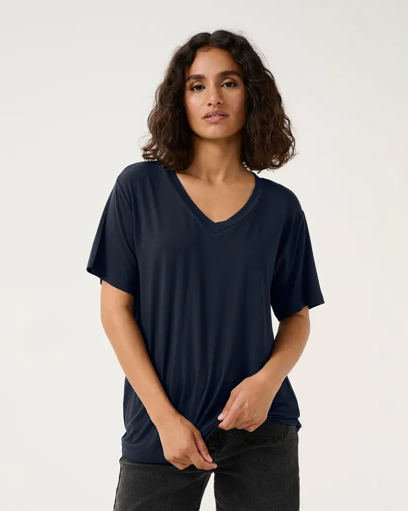 Kaffe T-skjorte Frida V-neck