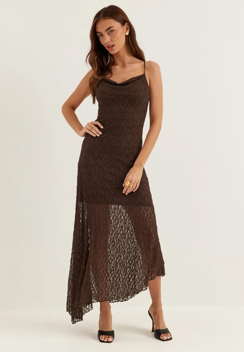 Bubbleroom Occasion Slip Lace Ankle Dress