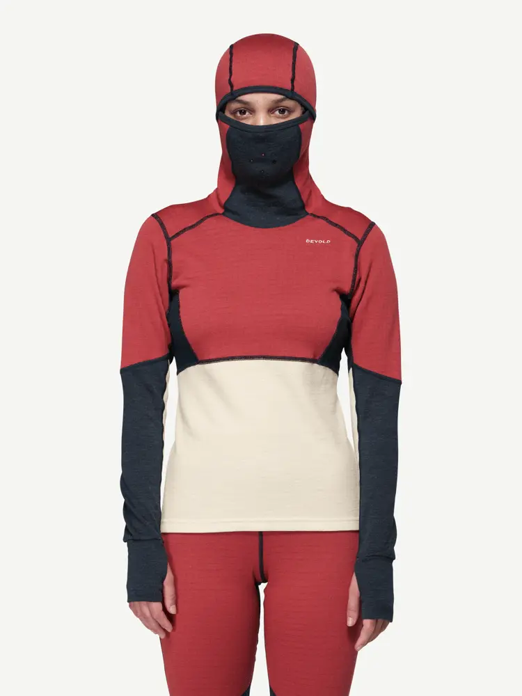 Devold Devold - Expedition Arctic Pro Hoodie Dame - Large - Rød