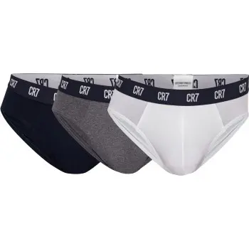 CR7 Cristiano Ronaldo CR7 Cristiano Ronaldo 3P Basic Brief Svart/Grå bomull Herre