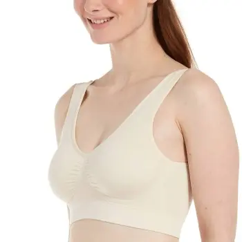 Magic Magic BH Comfort Bra Bamboo Krem XX-Large Dame