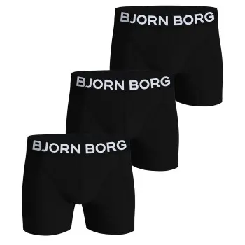 Björn Borg Björn Borg 3P Organic Cotton stretch Boxer Svart Medium Herre