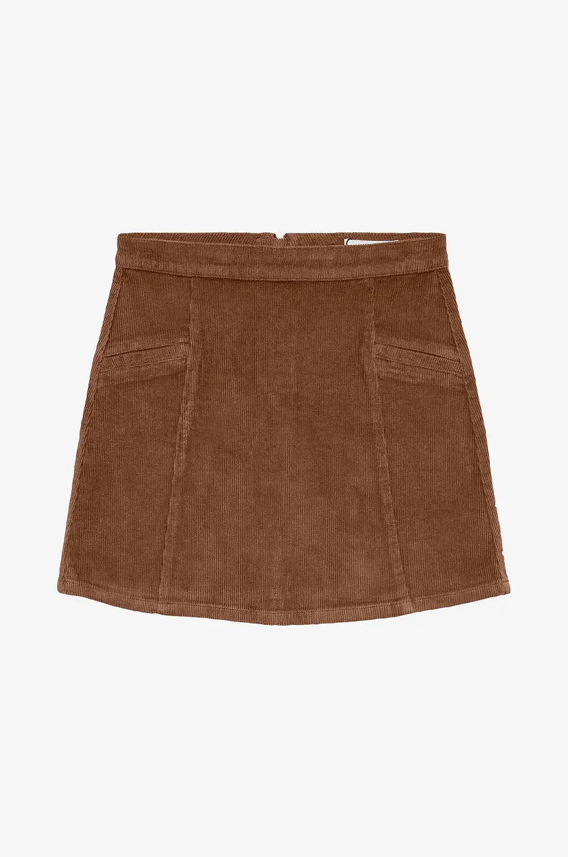 Vero Moda Kordfløyelsskjørt Vmkata Hr Corduroy Short Skirt - Brun
