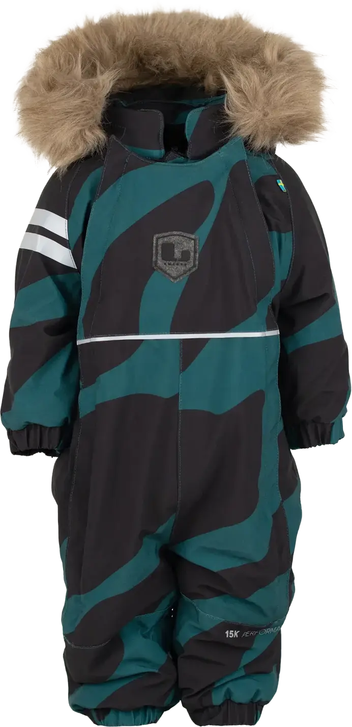Lindberg Lindberg Kids' Colden Baby Overall Dark Teal/black