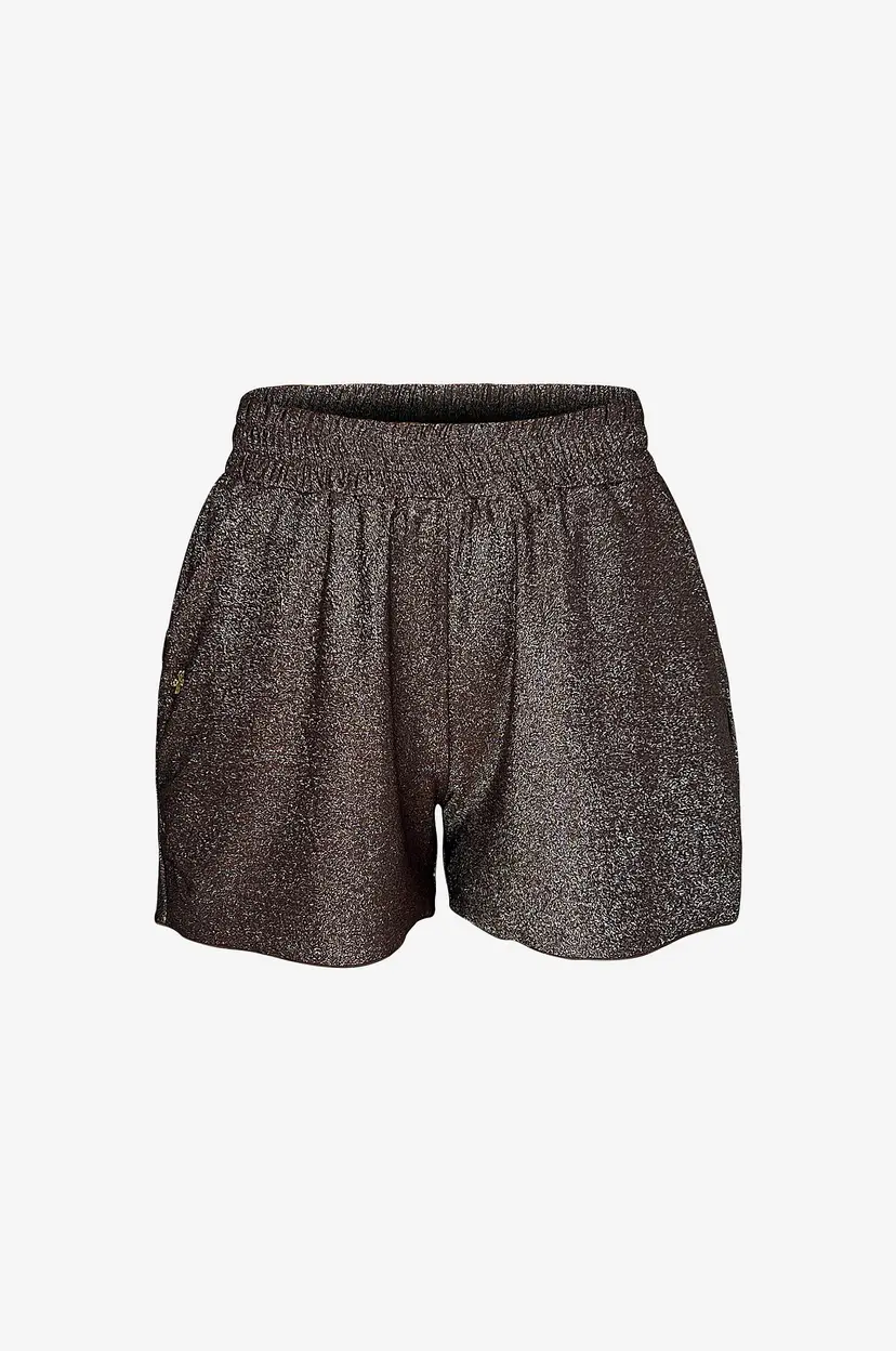 KAANDA Beach life Badebukse Golden nougat lurex shorts - Brun