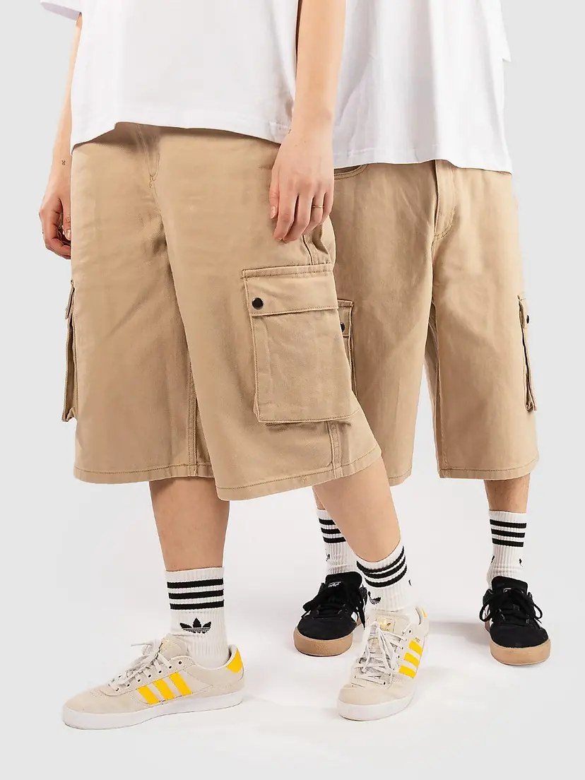 Urban Classics Urban Classics Washed Workwear Cargo Shorts brun