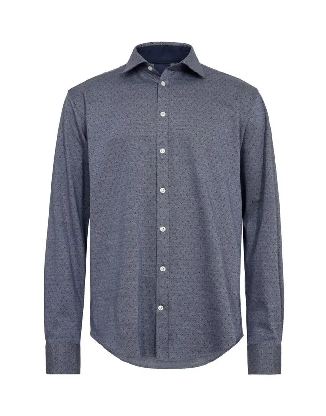 Gino Marcello Knitted shirt l/s modern fitting