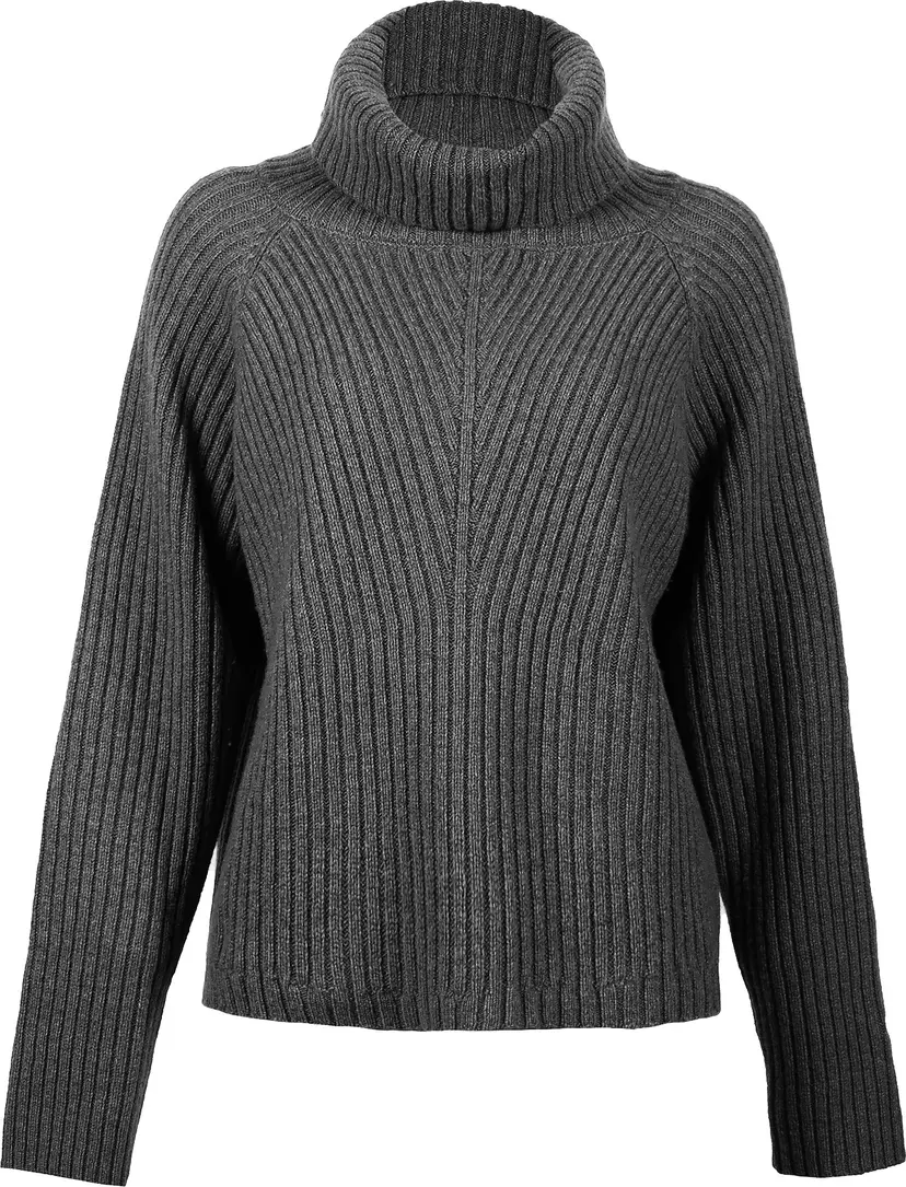 Skhoop Skhoop Women's Signe Roll Neck Black Melange