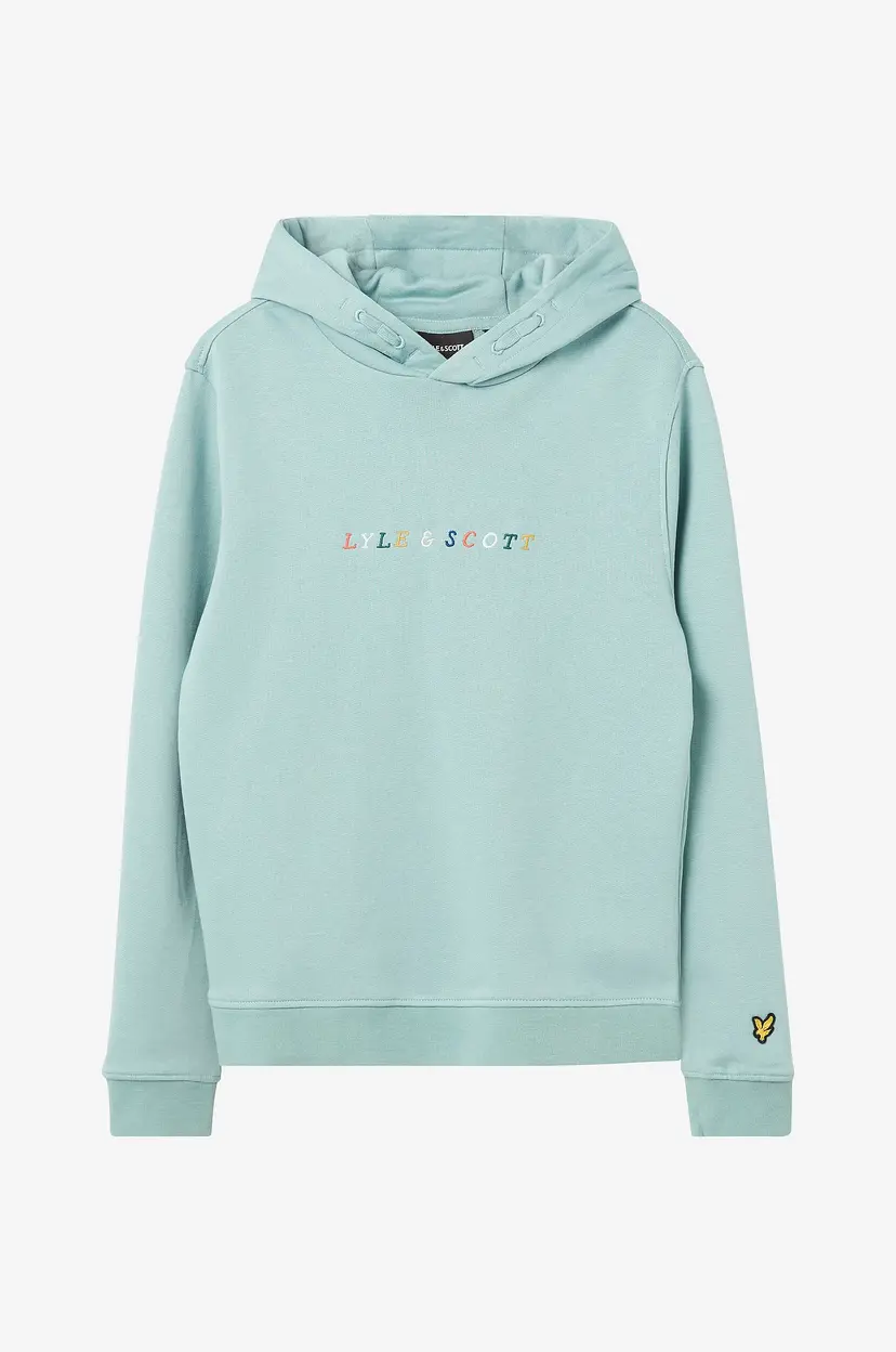 Lyle & Scott Hettegenser Multi Coloured Embroidery Hoodie - Blå