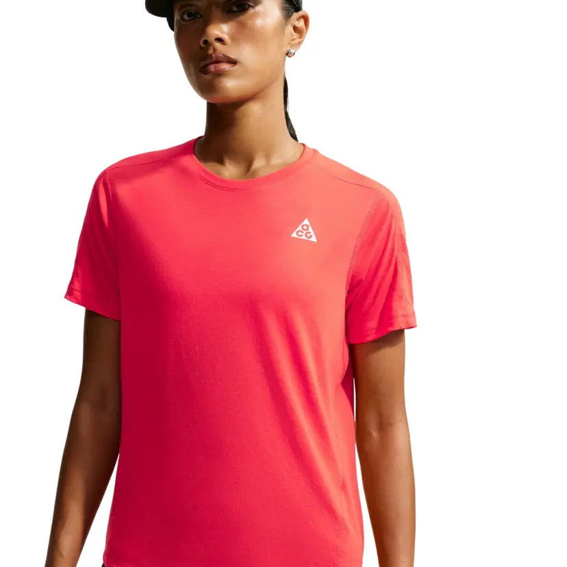 Nike Nike W's Acg Dri-Fit Short-Sleeve Trail Running Top Lt Crimson/Summit White