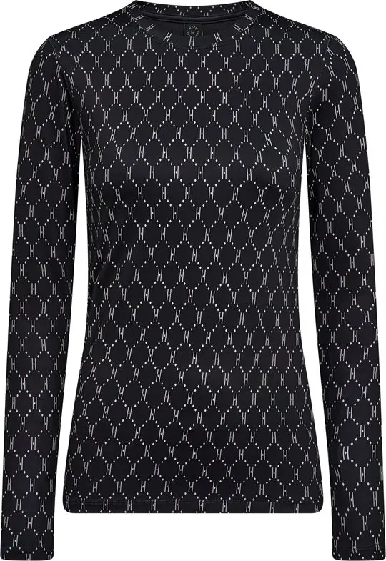 Hype The Detail Hype The Detail - Printed Blouse - Sort med Lyserød