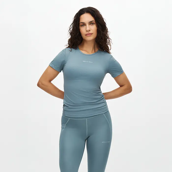 Rohnisch Jacquard T‑skjorte Blå