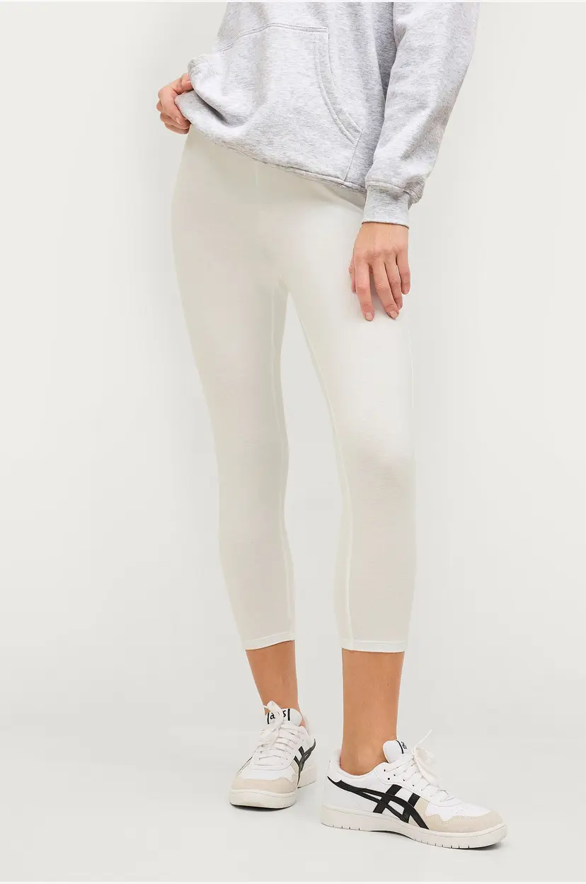 Ellos Collection Leggings med høy midje og 3/4-lengde - Hvit
