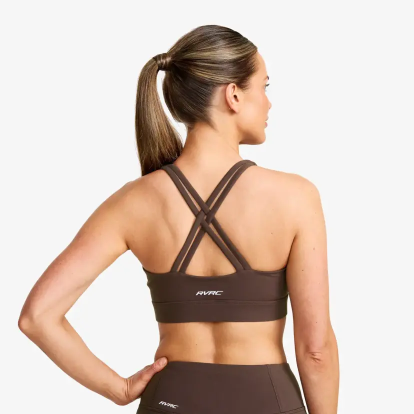 RevolutionRace Rapid Medium Sports Bra Dame Seal Brown