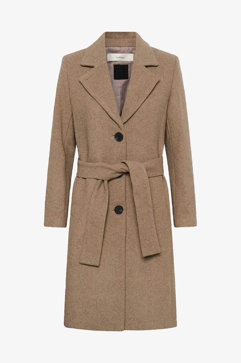 Inwear Ullkåpe Zorahiw Classic Coat - Beige