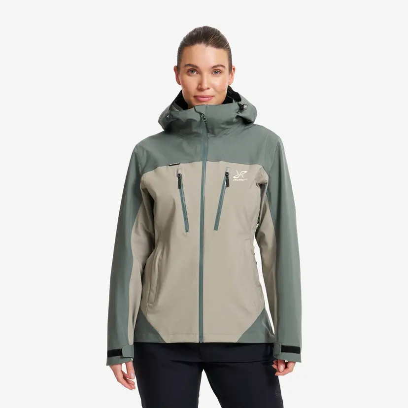 RevolutionRace Silence Proshell 3L Jacket Dame Balsam Green/Shadow
