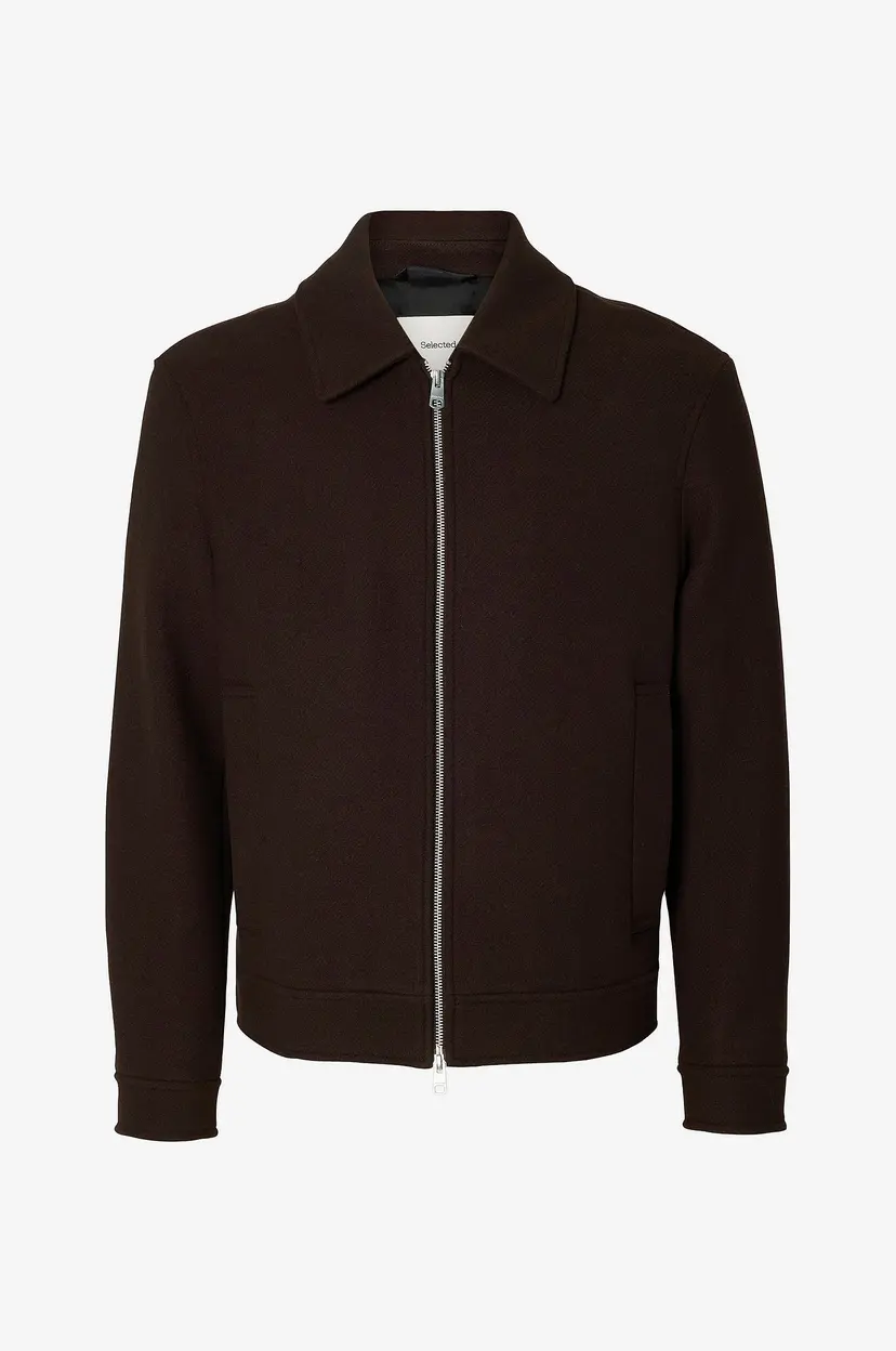Selected Men Jakke slhPhilip Wool Blend - Brun