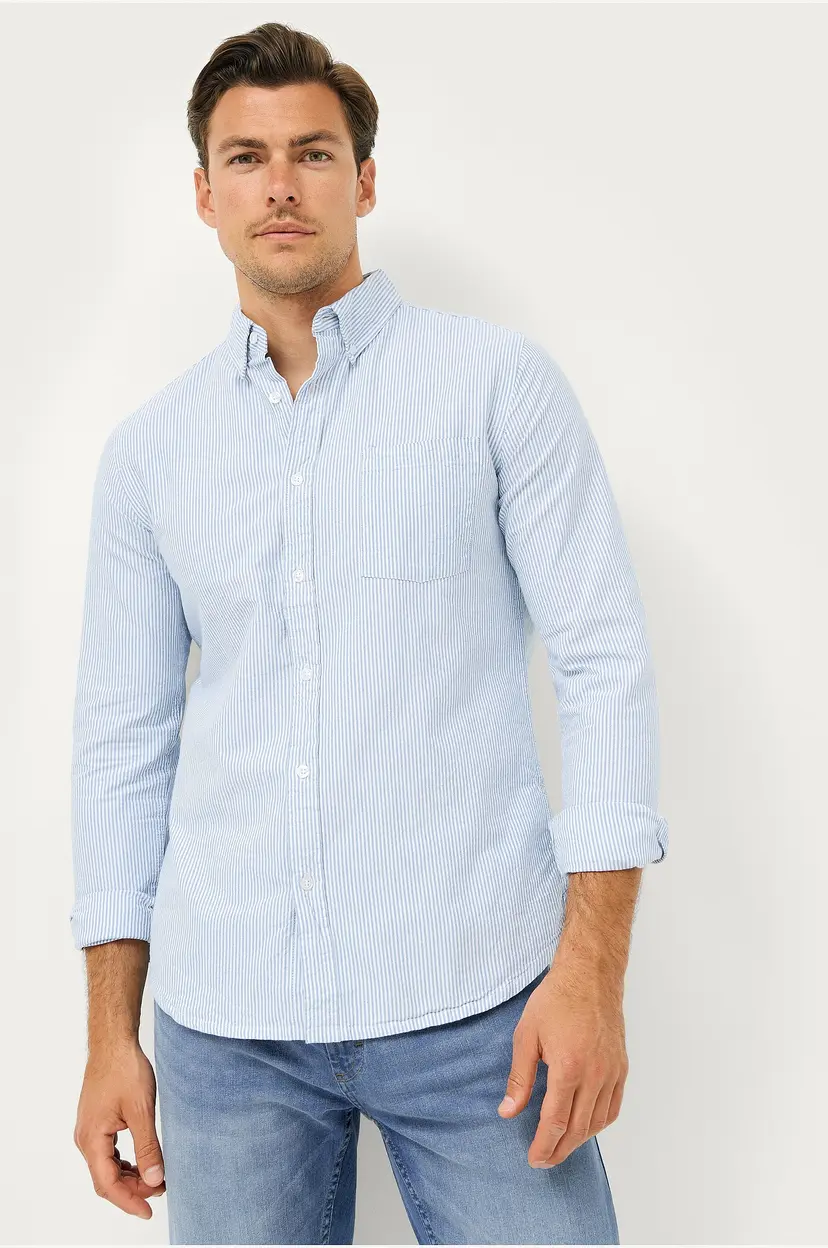 Ellos Collection Skjorte Jake Oxford - Blå