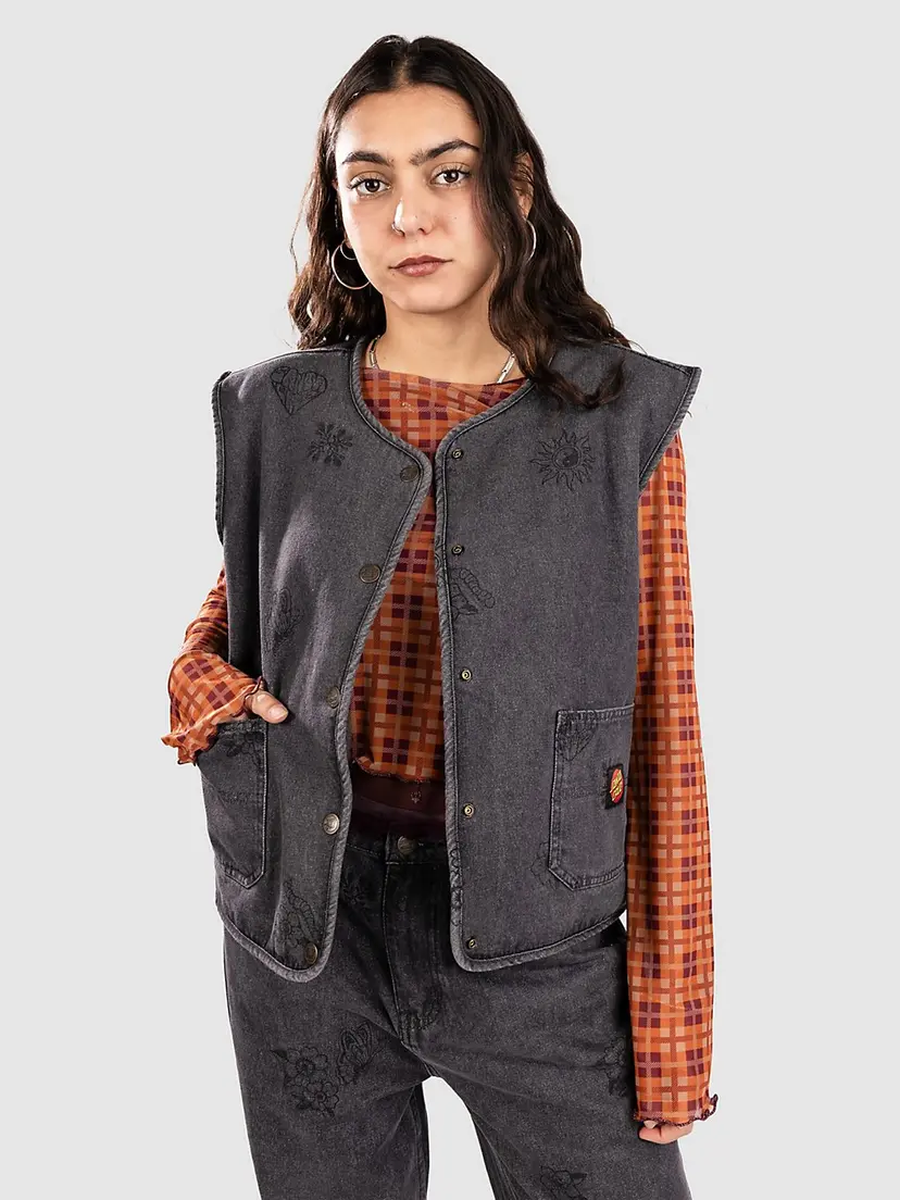 Santa Cruz Santa Cruz Workers Reversible Vest grå