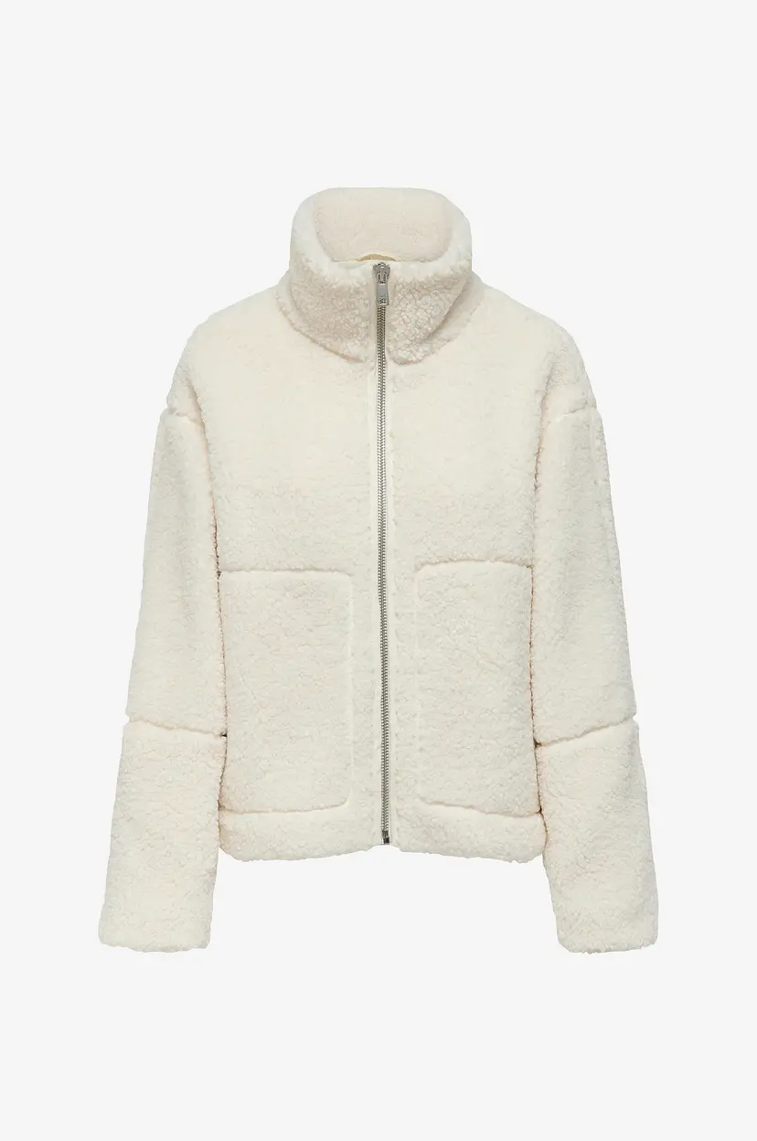 ONLY Teddyjakke onlAspen Life Teddy - Hvit
