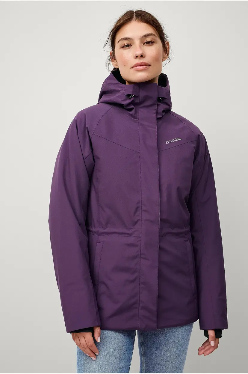 Áhkká Vattert jakke Outdoor Jacket Padded - Lilla