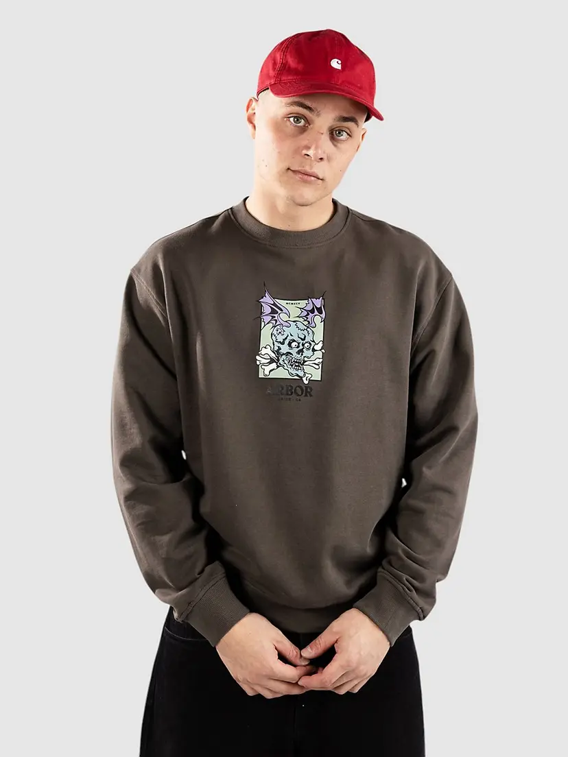Arbor Arbor Curse Crew Genser brun