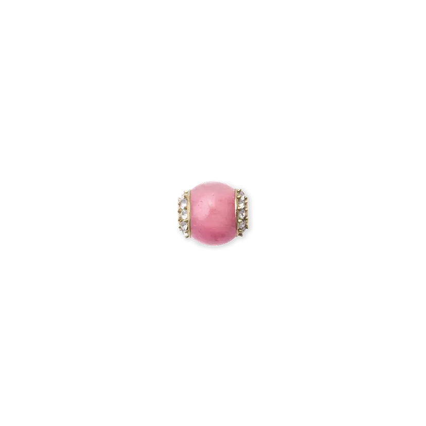 Daniel Wellington Gold Charm Rhodonite Crystal Orb | DW