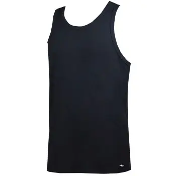 Fila FILA Round Neck Tank Top Svart bomull Large Herre